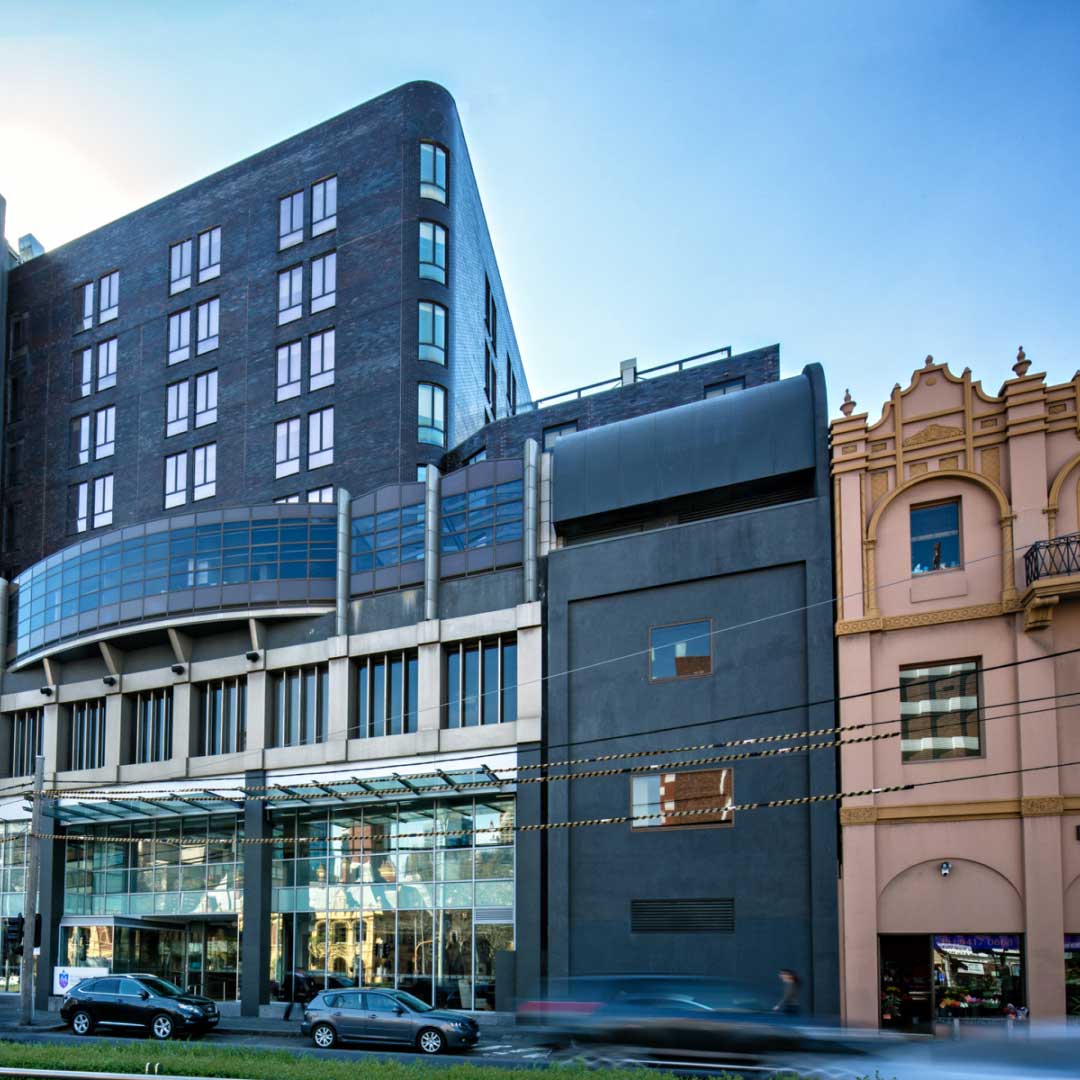 Street View of the St Vincent's Private Hospital, Fitzroy