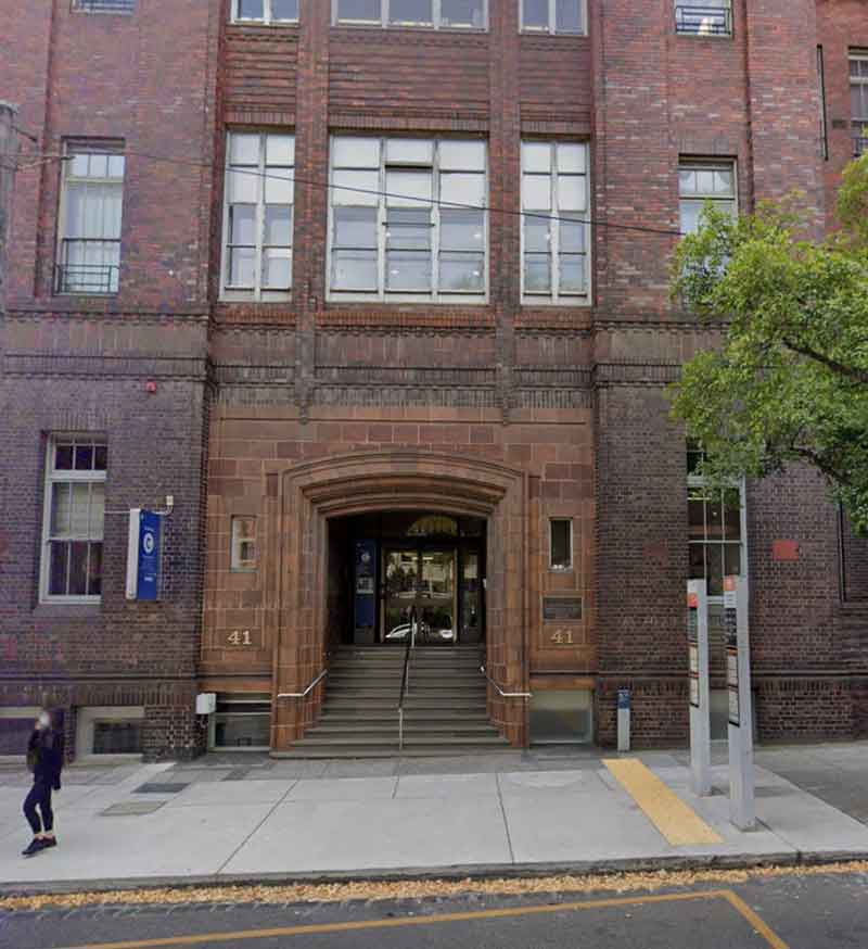 Street View of the St Vincent's Private Hospital, Fitzroy