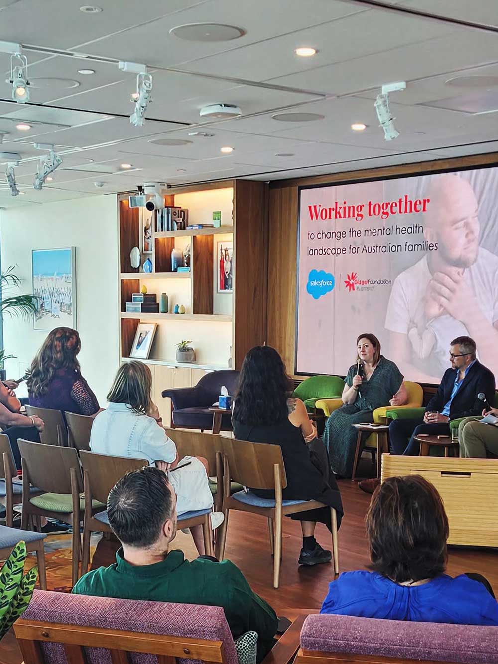 GFA clinician give presentation to the Salesforce team