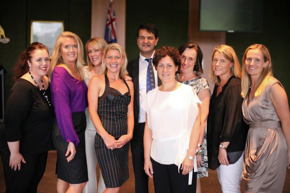 Founders and team at the Future Directions Lunch, smiling and posing for a photo.