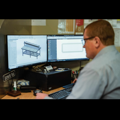Anthony doing CAD