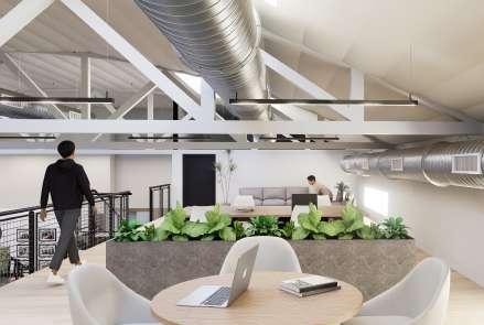 Rendering of a flexible movement and rehabilitation studio
