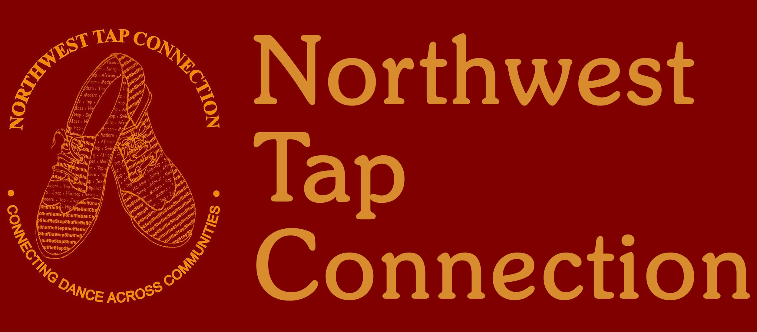 Northwest Tap Connection logo — maroon graphic with tap shoe silhouette