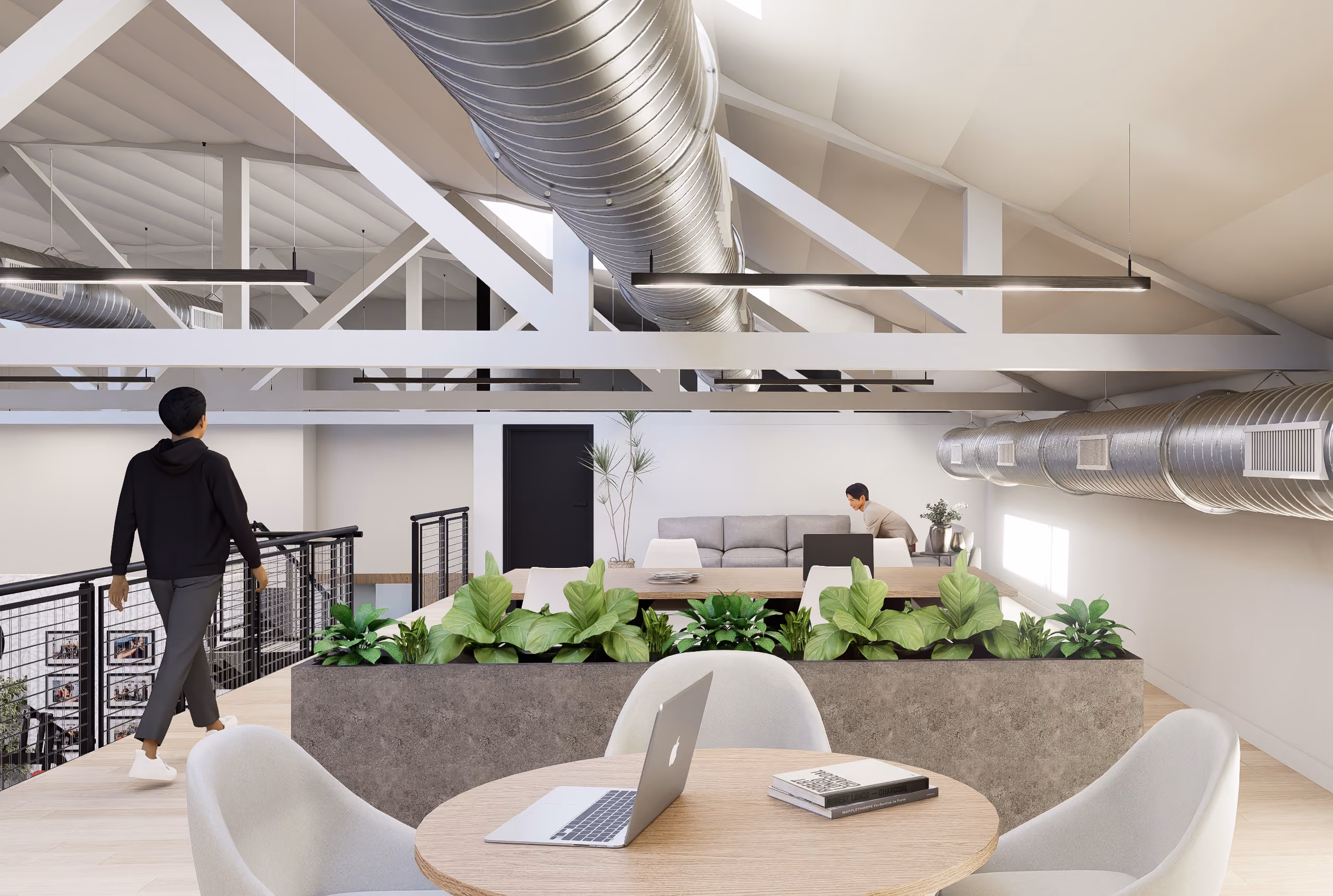 Rendering of a flexible movement and rehabilitation studio