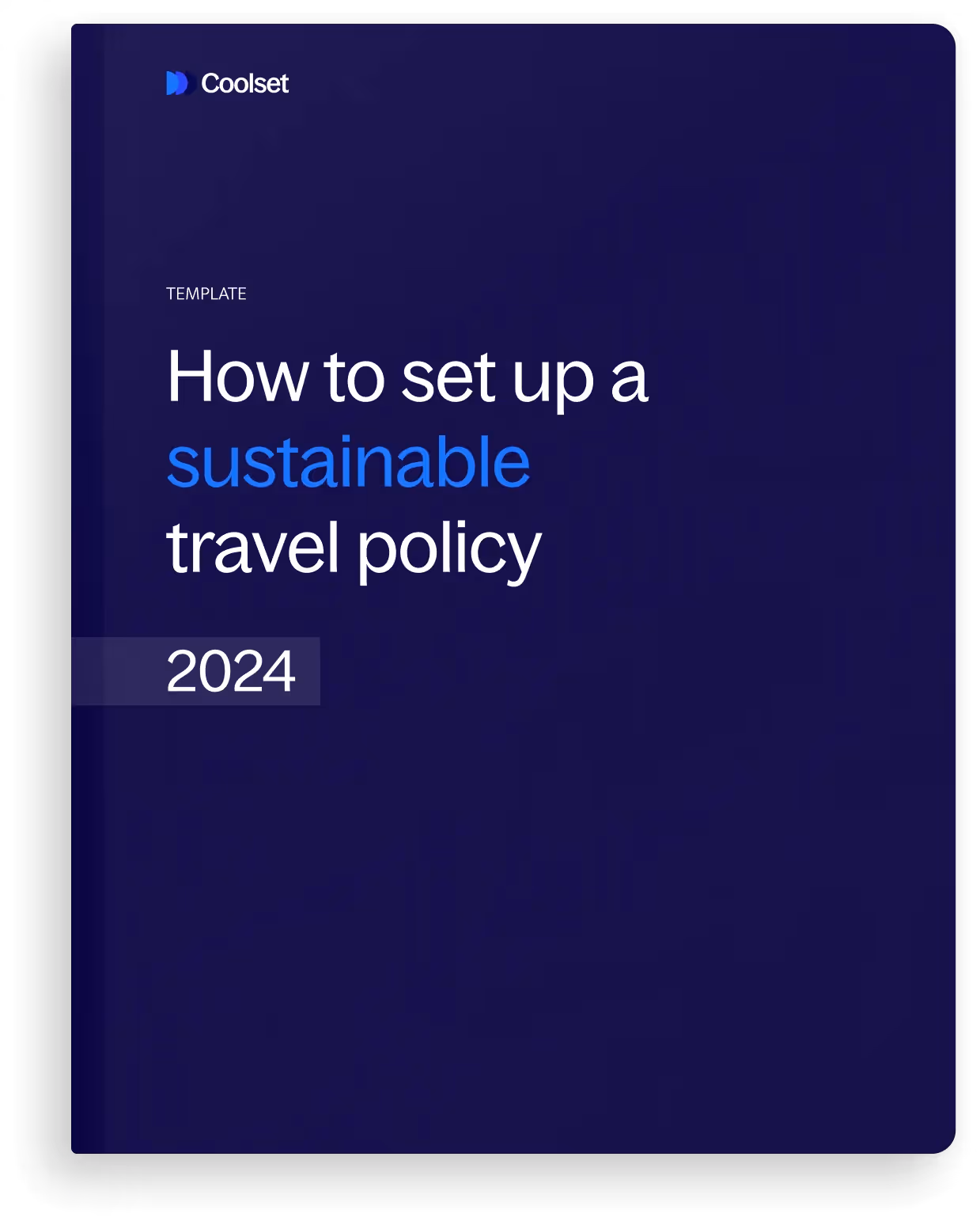 Cover of how to set up a sustainable travel policy 