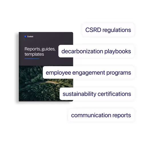 Image containing content of the sustainability sprint