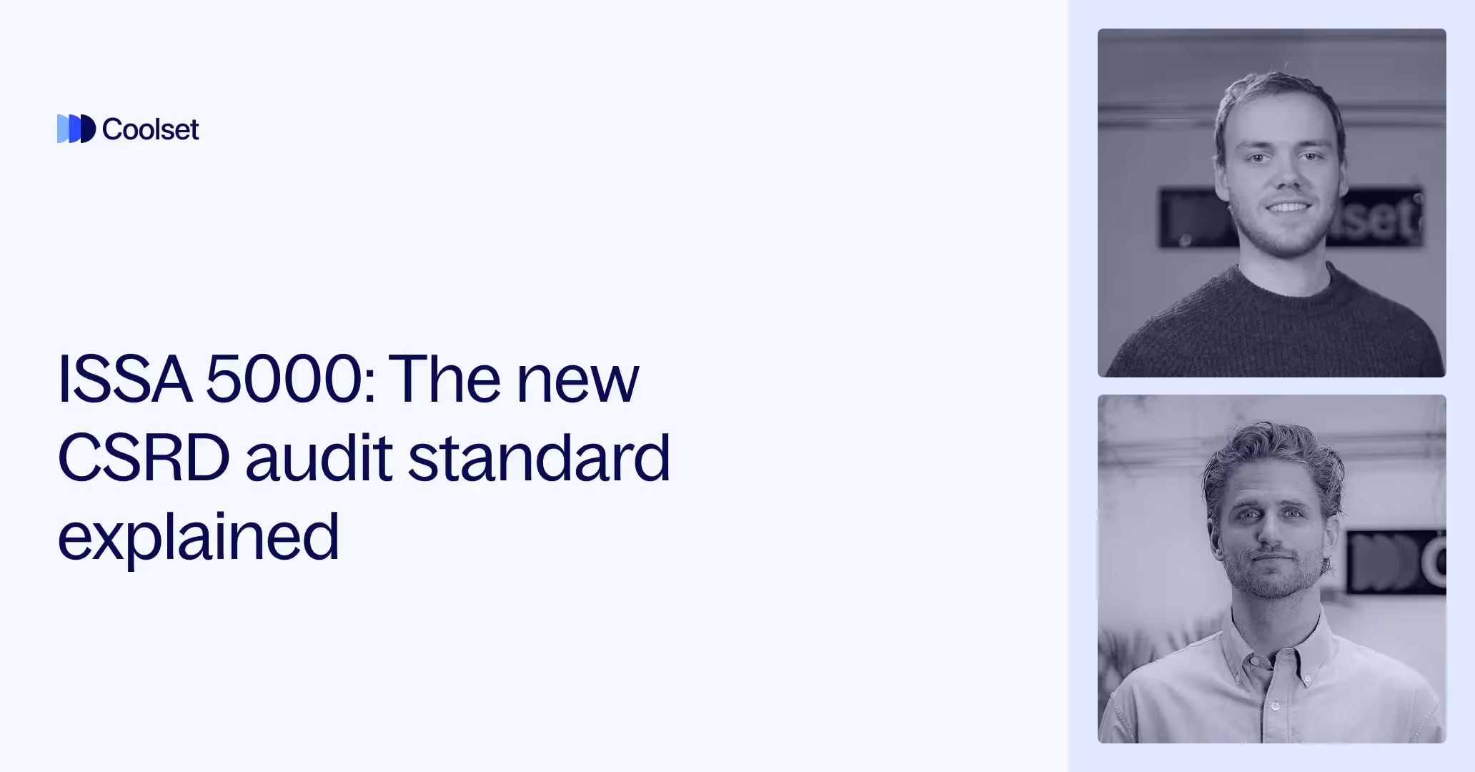 Cover of the ISSA 5000 webinar