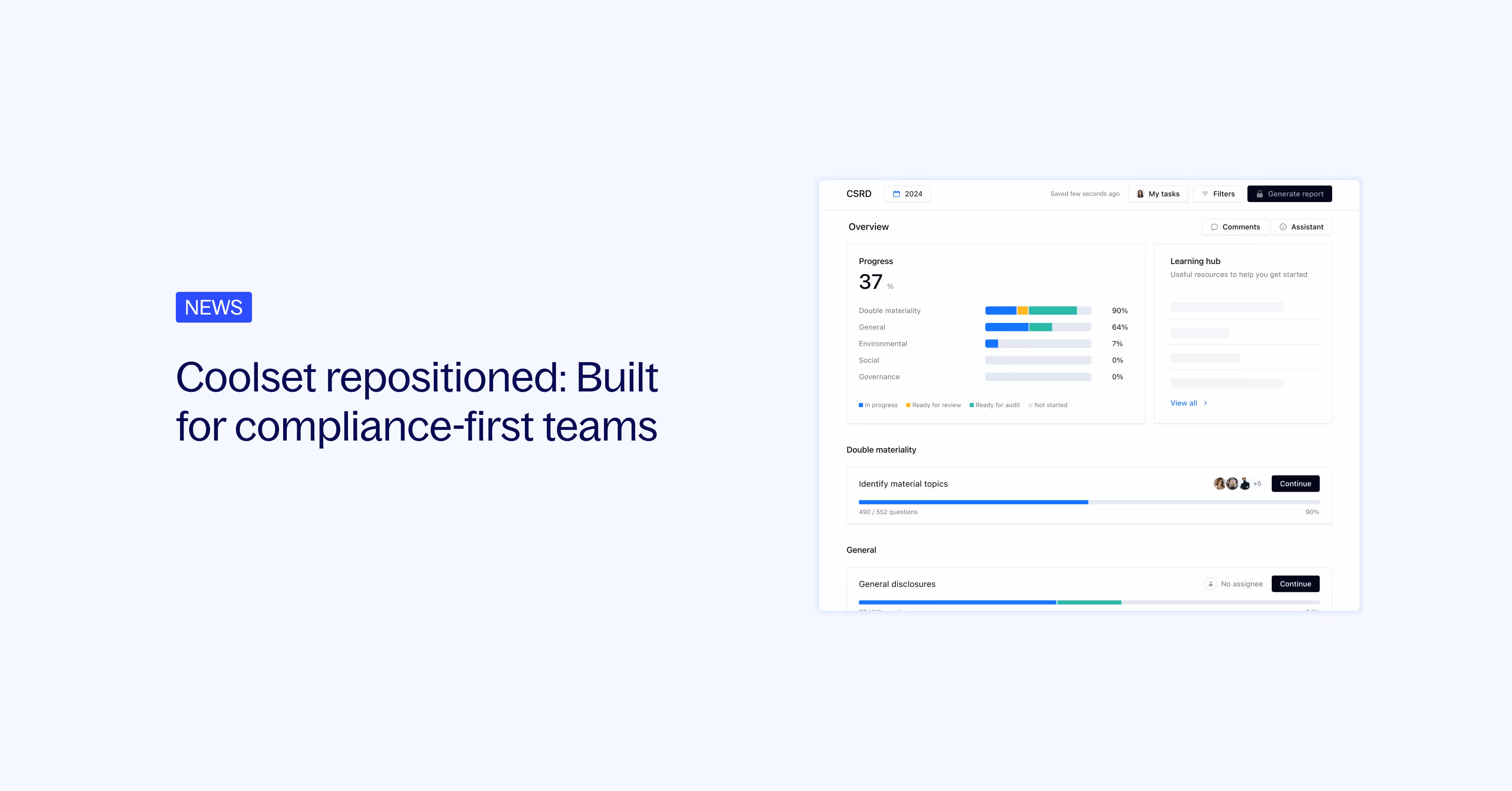 Coolset repositioned: Built for compliance-first teams