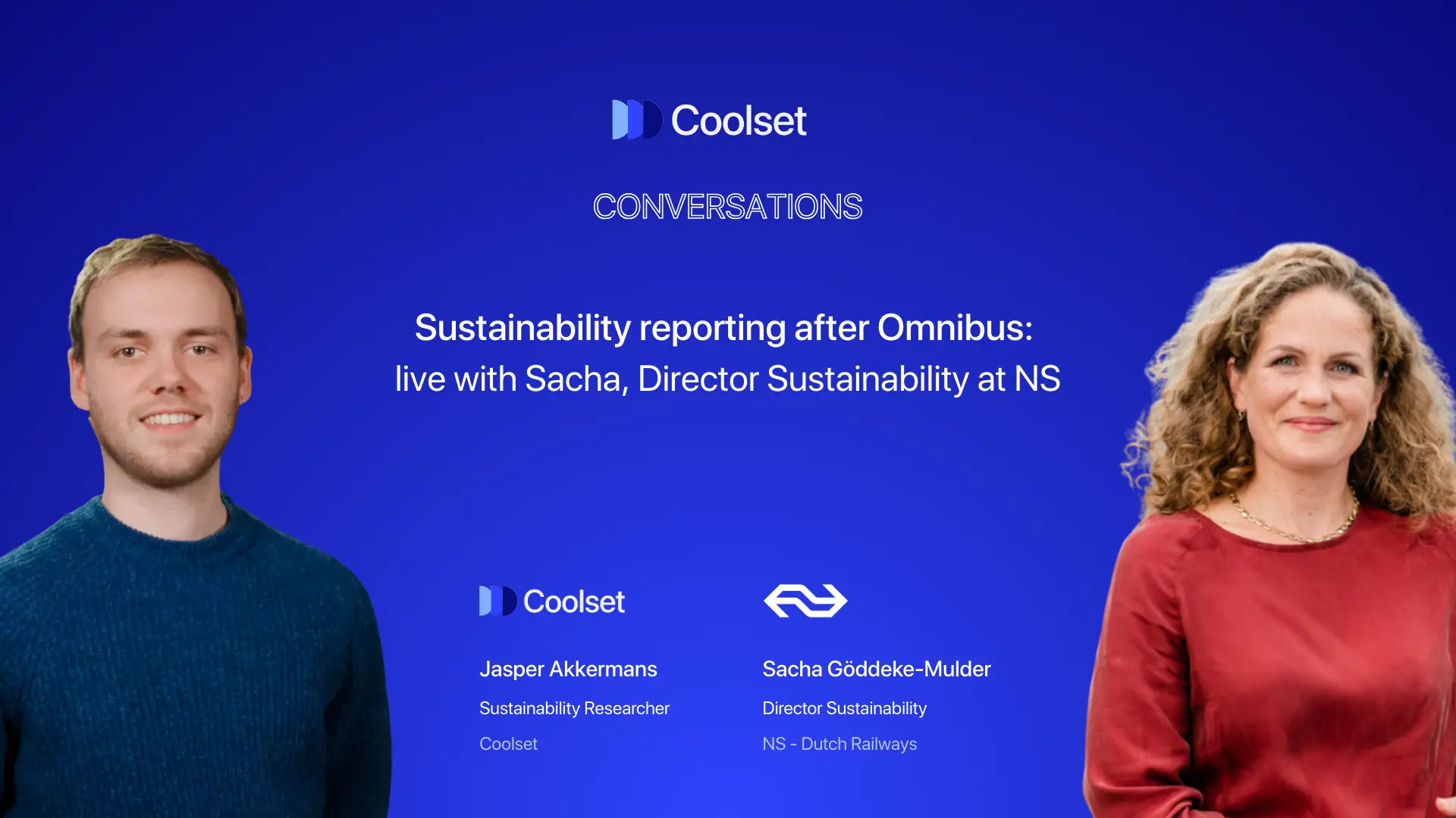 We discuss post-Omnibus sustainability reporting with Sacha Göddeke-Mulder, Director Sustainability at NS - Dutch Railways.