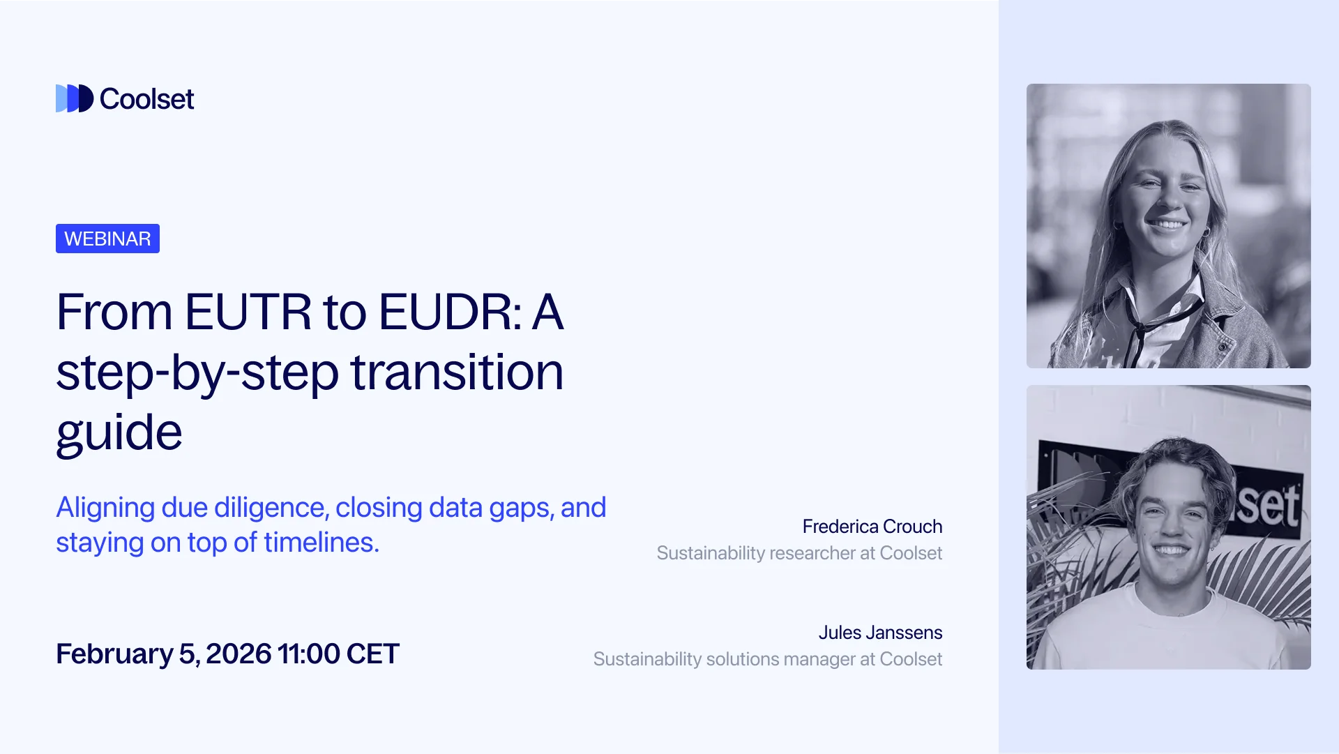 From EUTR to EUDR transition guide webinar banner
