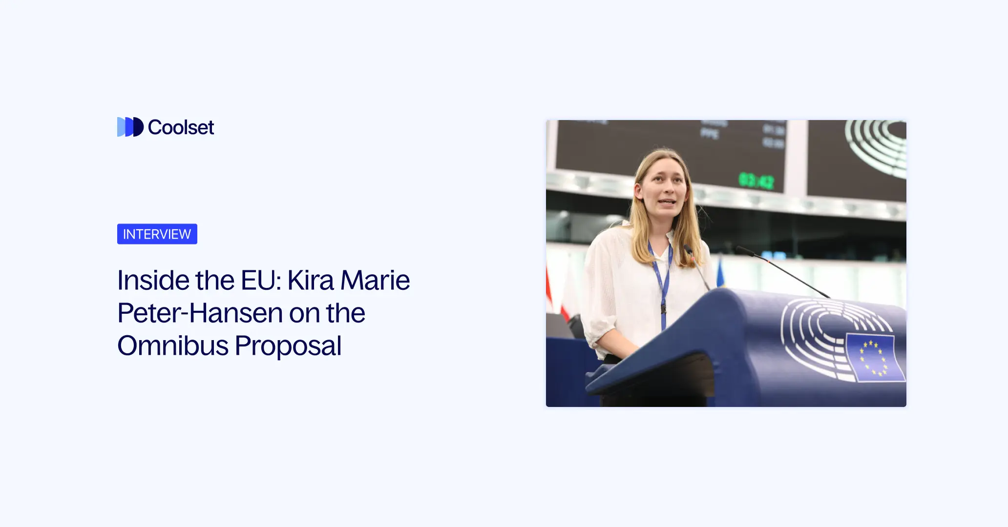 Inside the EU: Kira Marie Peter-Hansen on the Omnibus Proposal