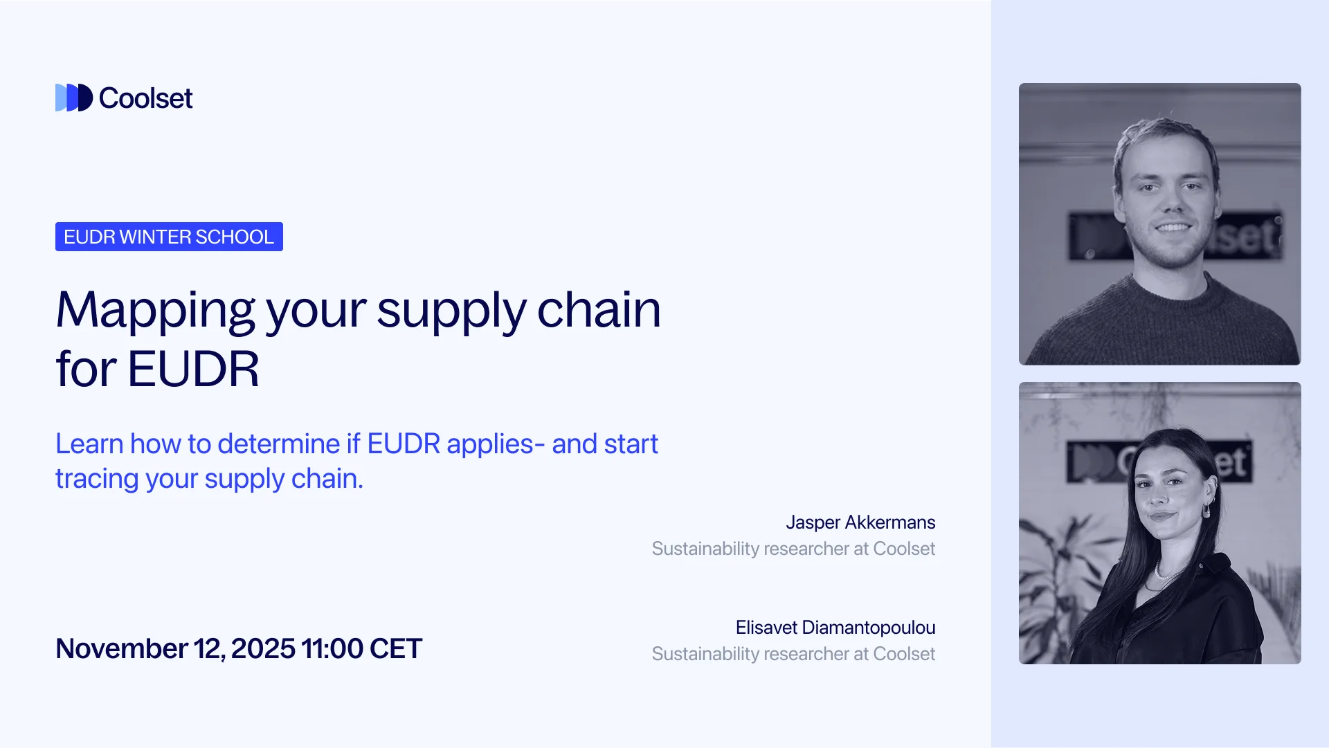Mapping your supply chain for EUDR webinar banner