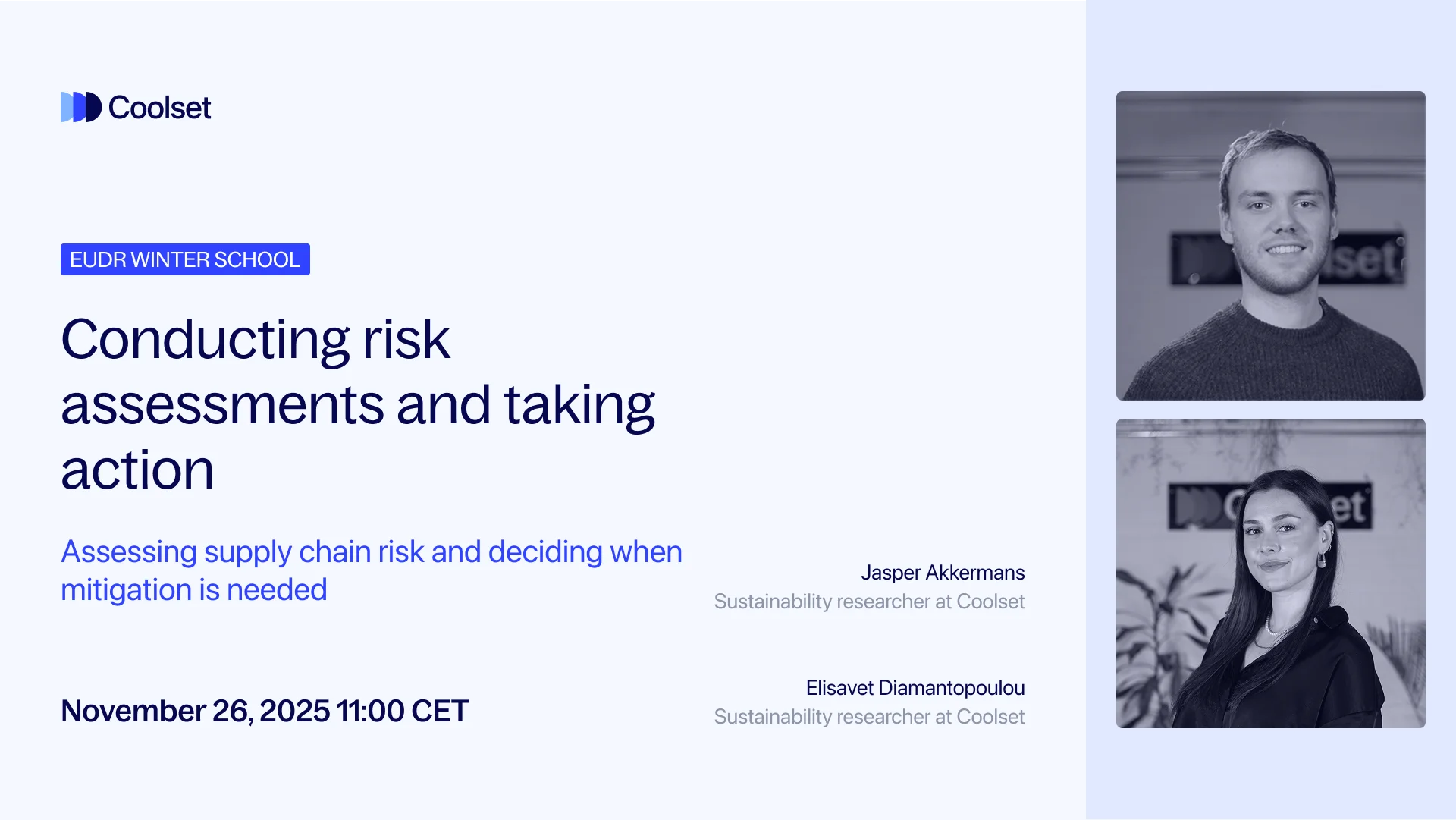 Conducting EUDR risk assessments webinar banner