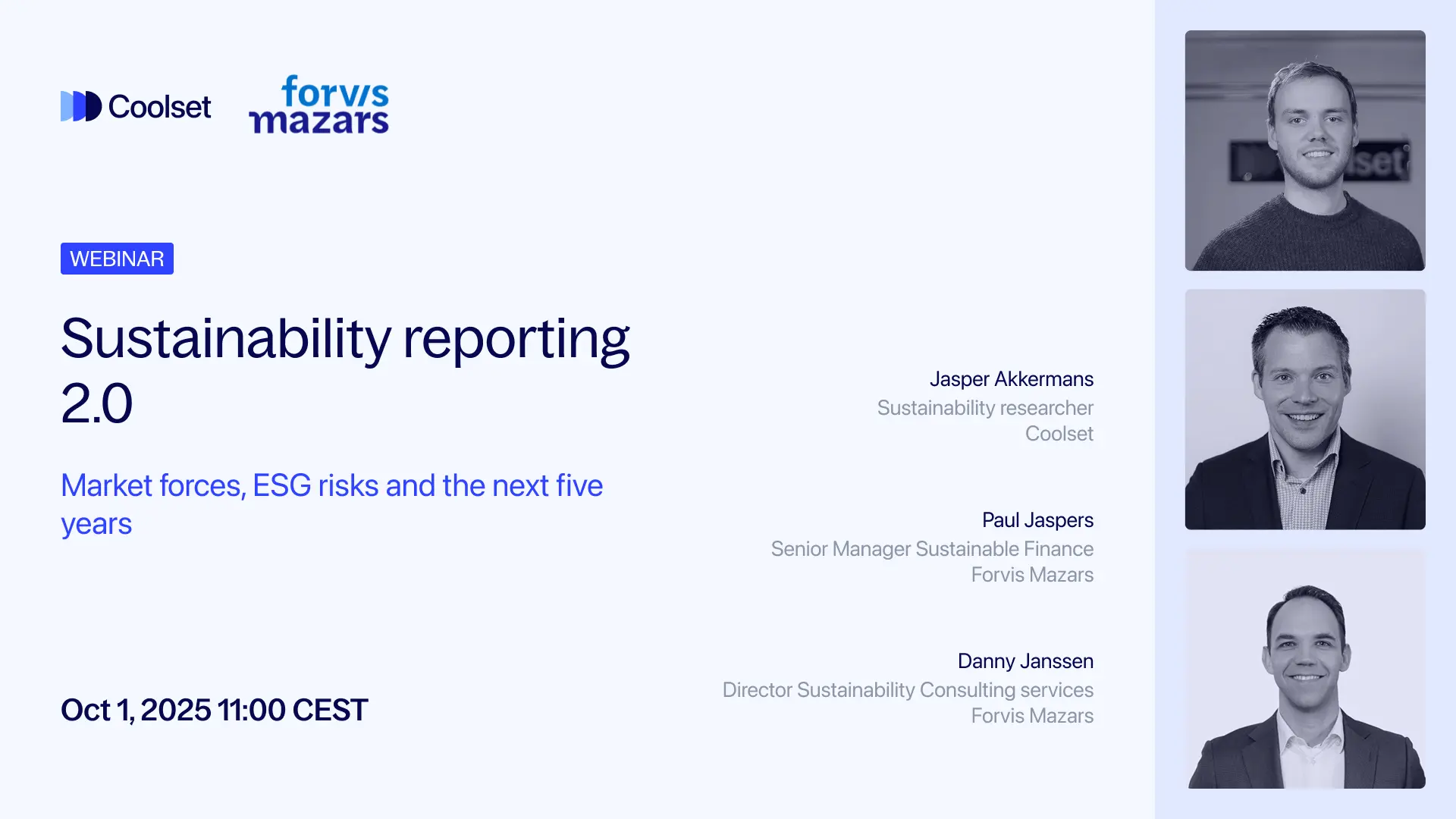 Webinar header sustainability reporting