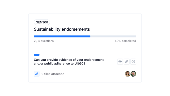 Impression showcasing most emitting categories and their vendors 