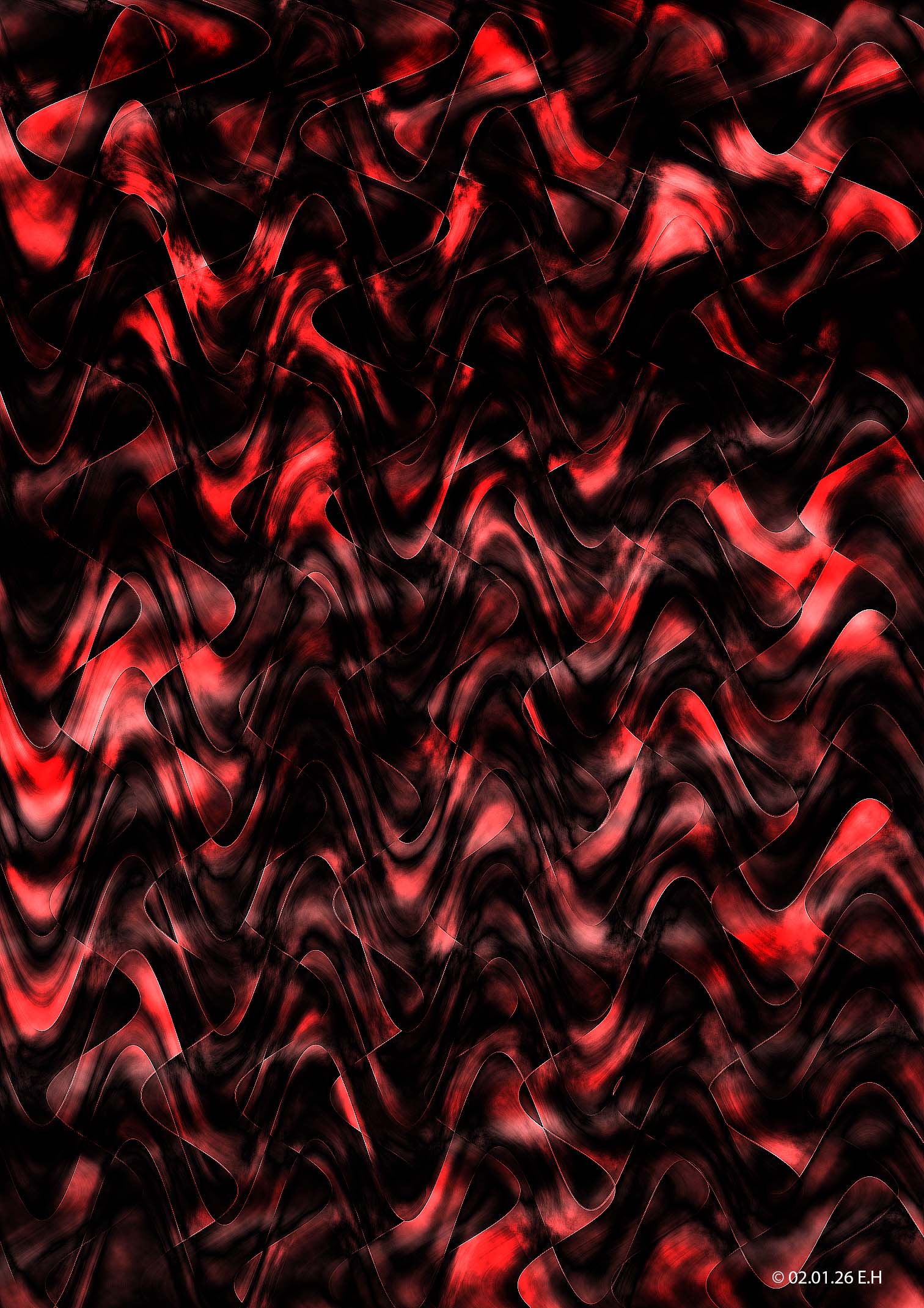 Digitalt kunstverk av Egil Hovda: Bildene mine er som regel svært fargerike. Jeg ser ikke for meg bildene før jeg setter i gang, så de blir til etterhvert som jeg arbeider med dem.