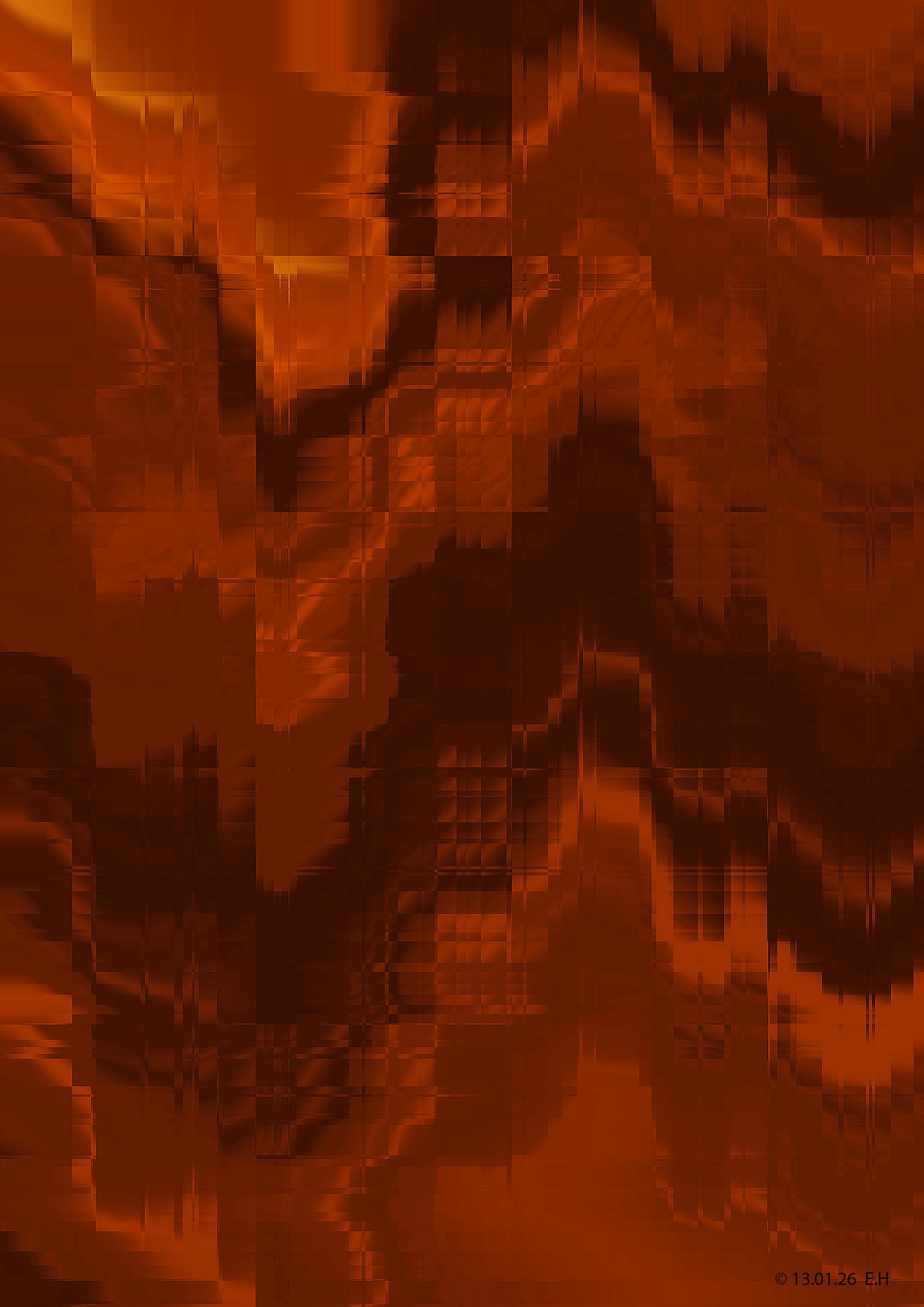 Digitalt kunstverk av Egil Hovda: Bildene mine er som regel svært fargerike. Jeg ser ikke for meg bildene før jeg setter i gang, så de blir til etterhvert som jeg arbeider med dem.