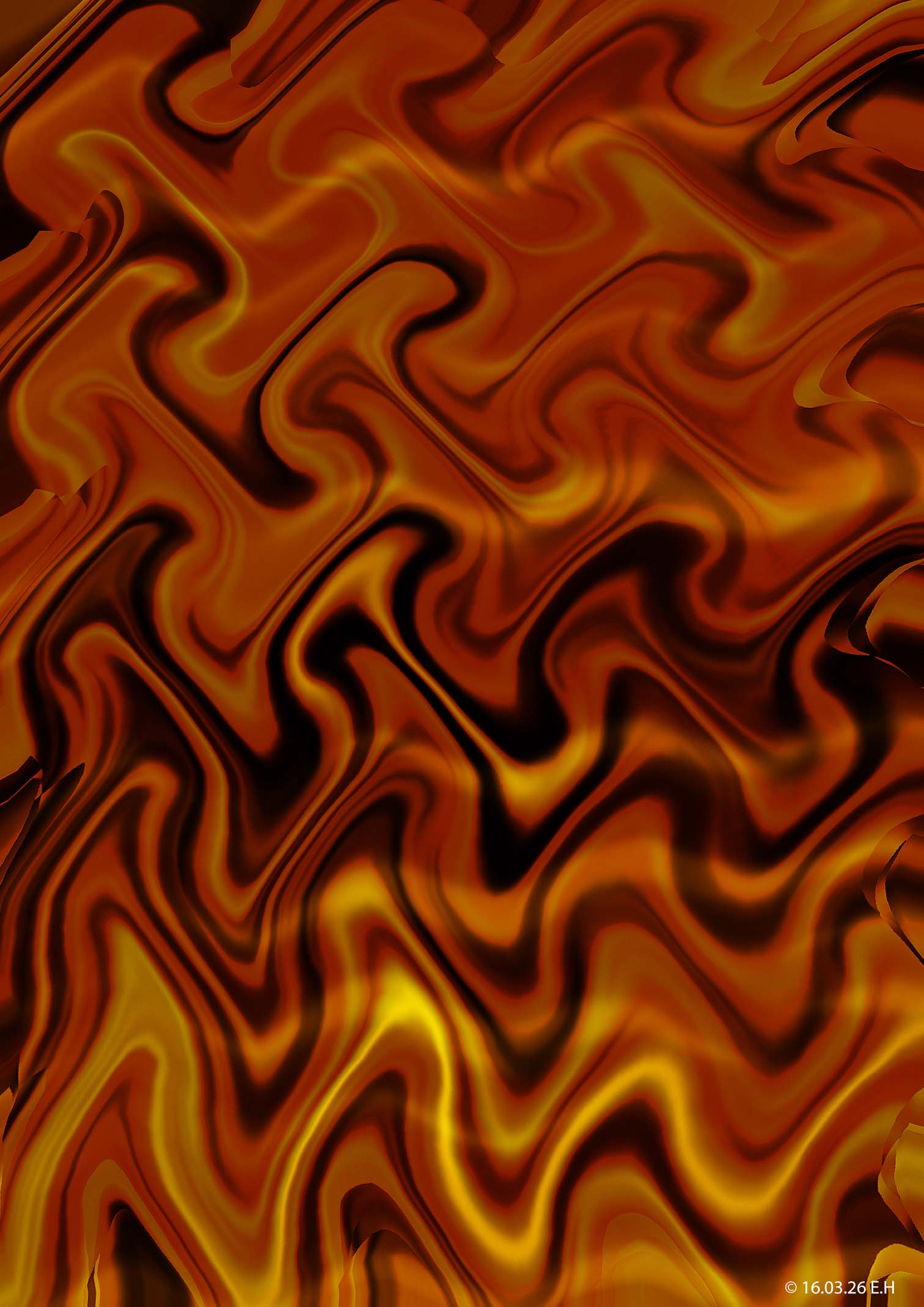 Digitalt kunstverk av Egil Hovda: Bildene mine er som regel svært fargerike. Jeg ser ikke for meg bildene før jeg setter i gang, så de blir til etterhvert som jeg arbeider med dem.