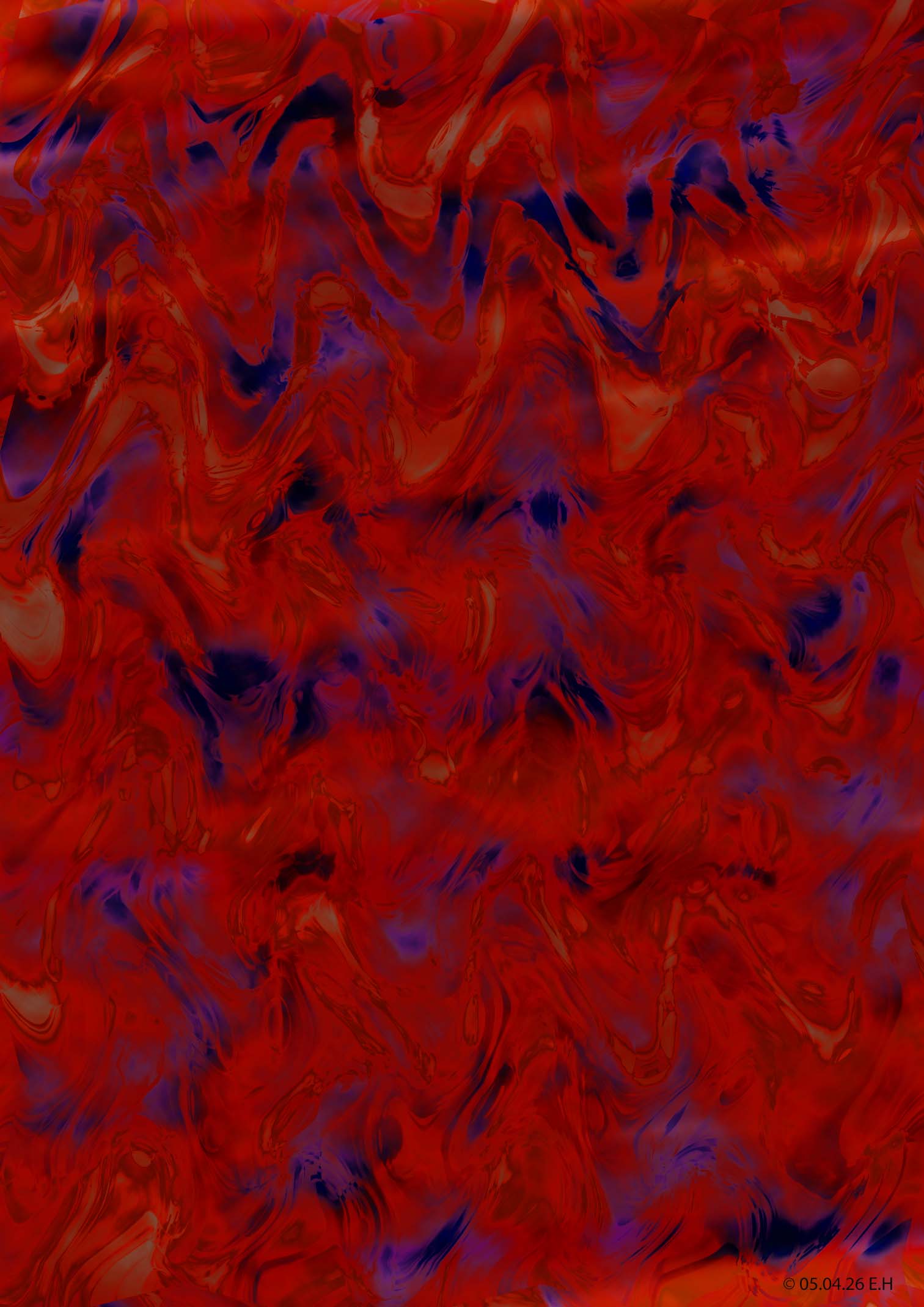 Digitalt kunstverk av Egil Hovda: Bildene mine er som regel svært fargerike. Jeg ser ikke for meg bildene før jeg setter i gang, så de blir til etterhvert som jeg arbeider med dem.