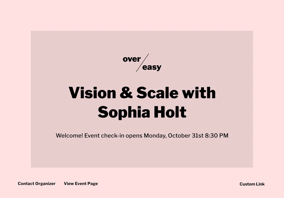 Theme Virtual Event Check-In