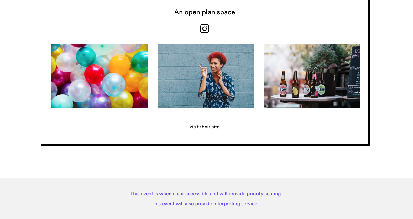 event accessibility