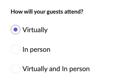 How will your guest attend