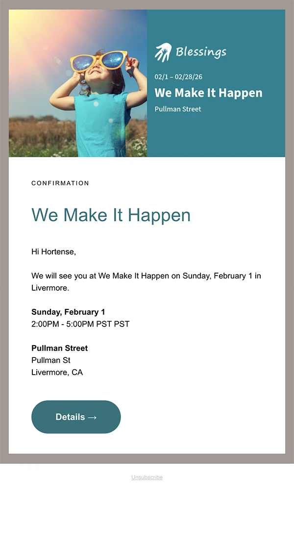 Theme Email Design Template