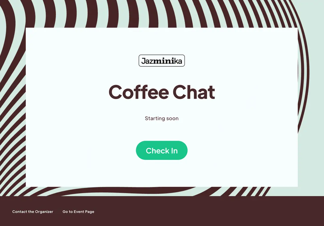 Theme Virtual Event Check-In