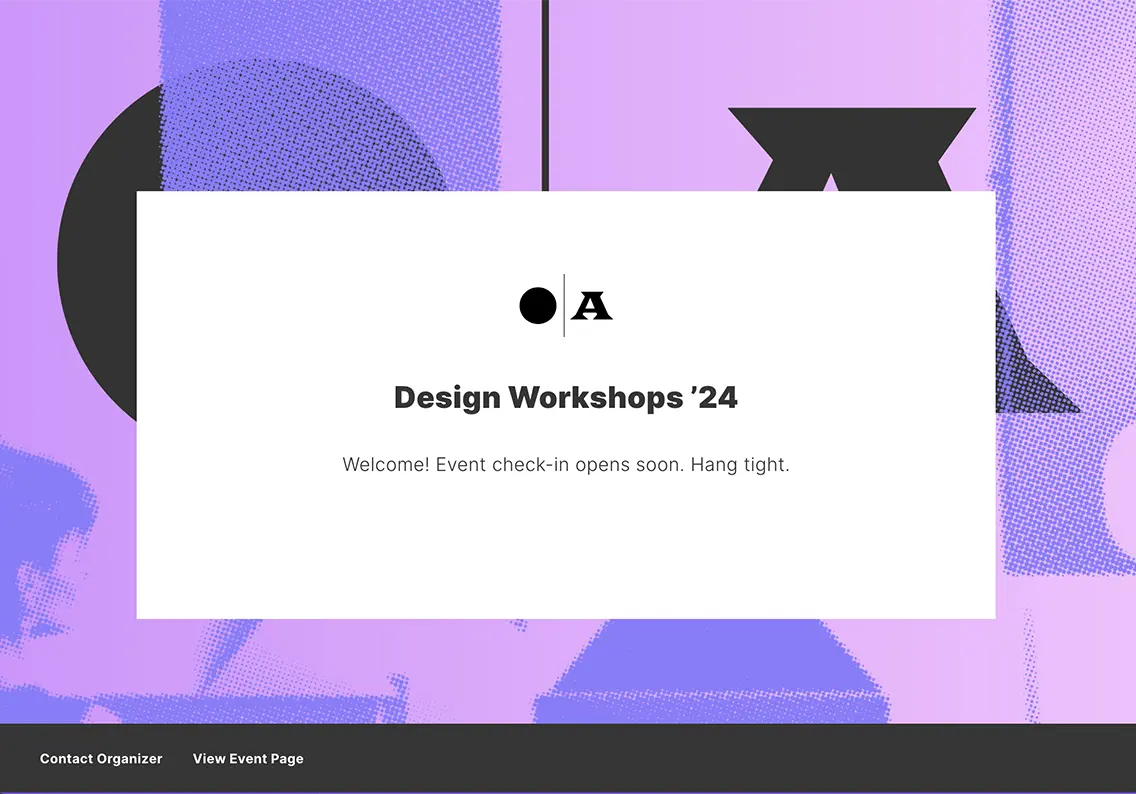 Theme Virtual Event Check-In