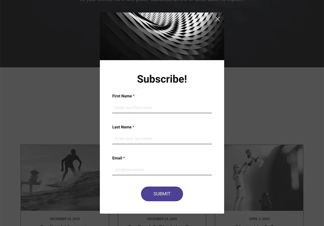 Theme Registration Form Template