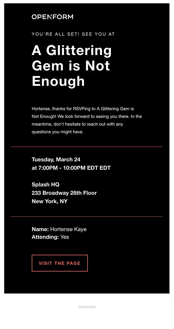 Theme Email Design Template