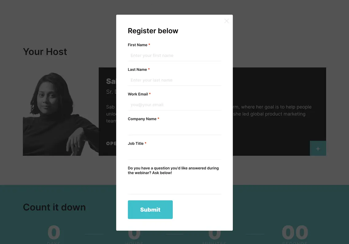 Theme Registration Form Template