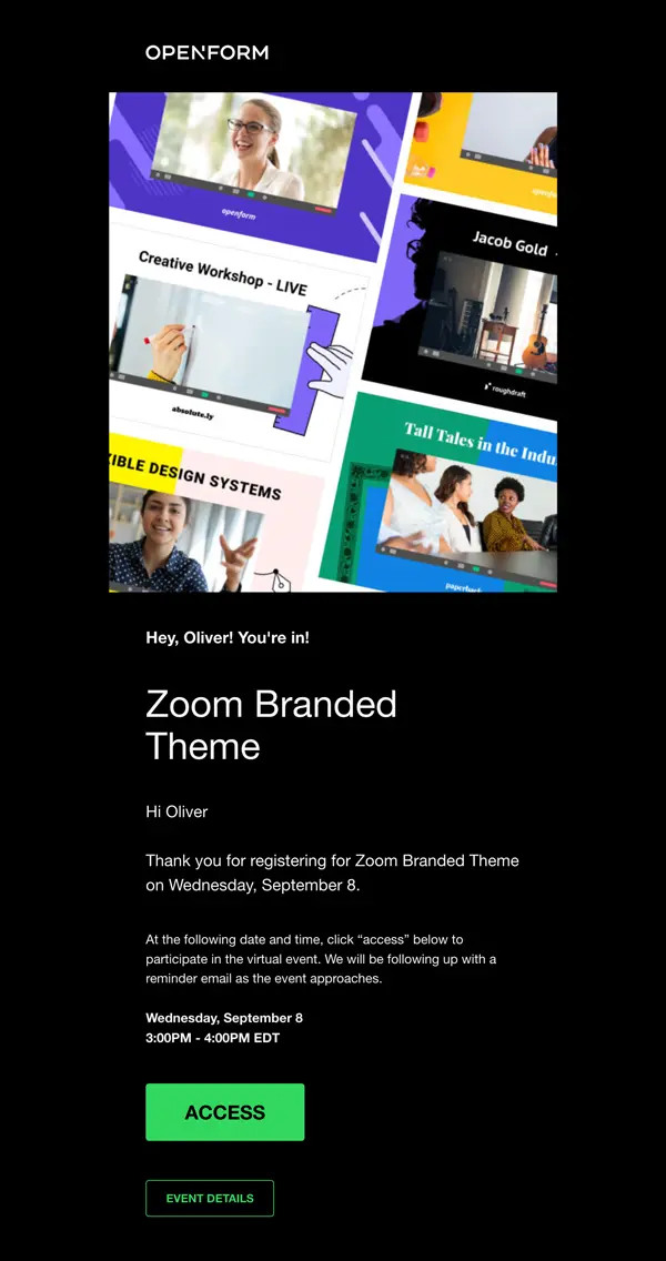 Theme Email Design Template