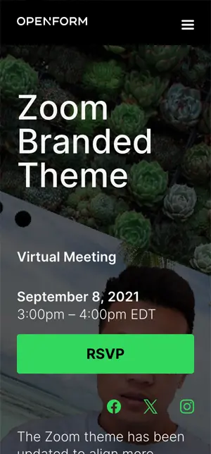 Theme Mobile View