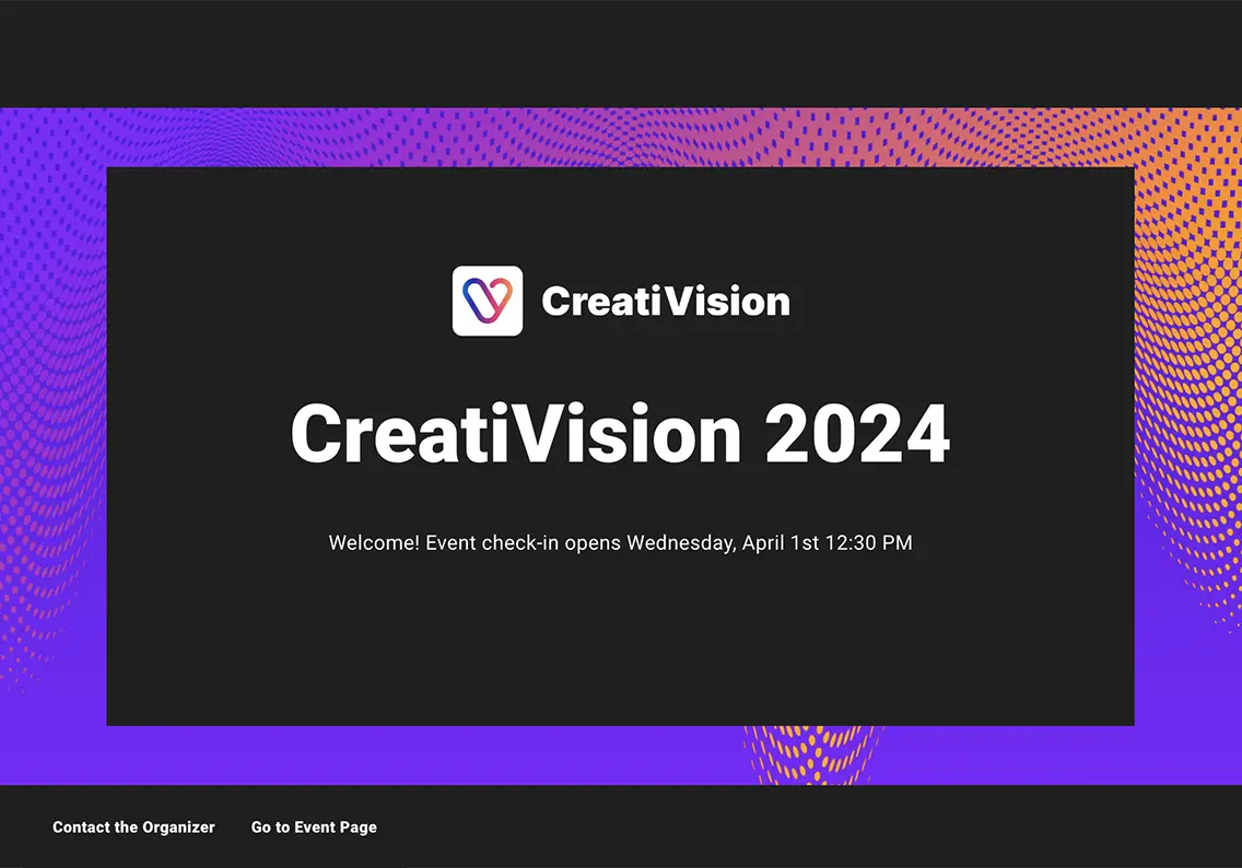 Theme Virtual Event Check-In