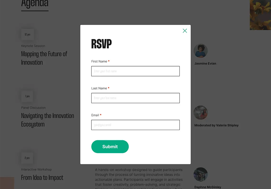 Theme Registration Form Template