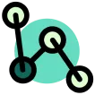 An illustration of a green and white graph to signify data collection.