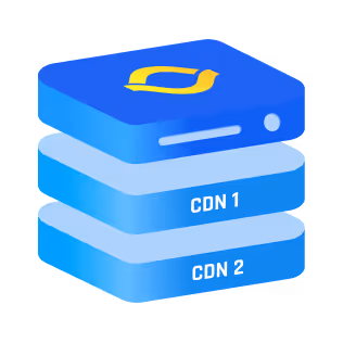 A stack of blue books with the words cdn 1 and cdn 2.