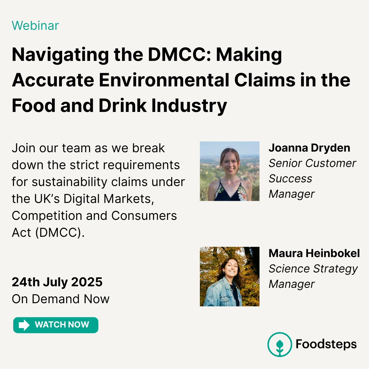 Webinar Replay: Navigating the DMCC: Making Accurate Environmental Claims in the Food and Drink Industry
