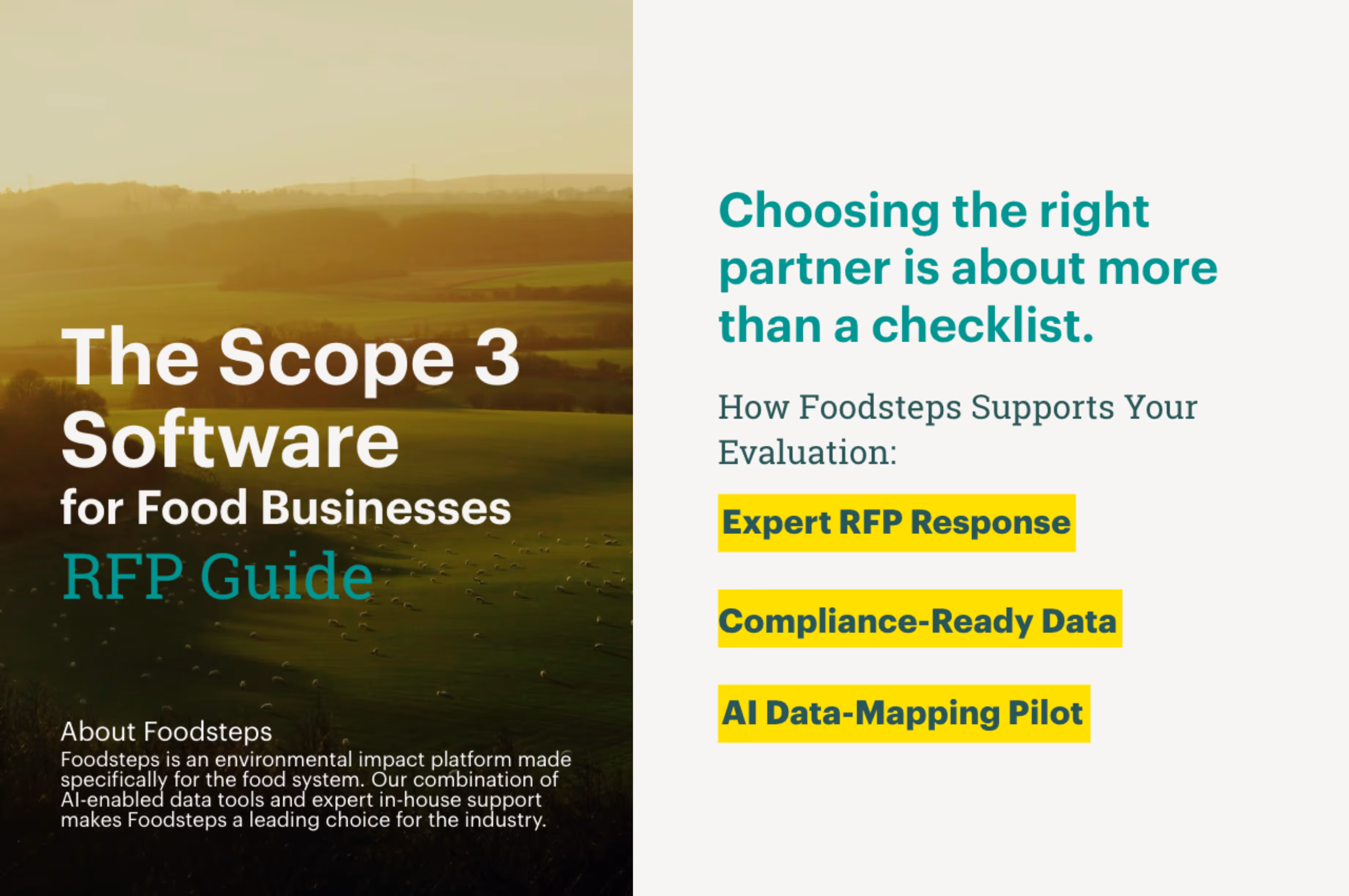 Foodsteps RFP Guide: The Scope 3 Software For Food Businesses
