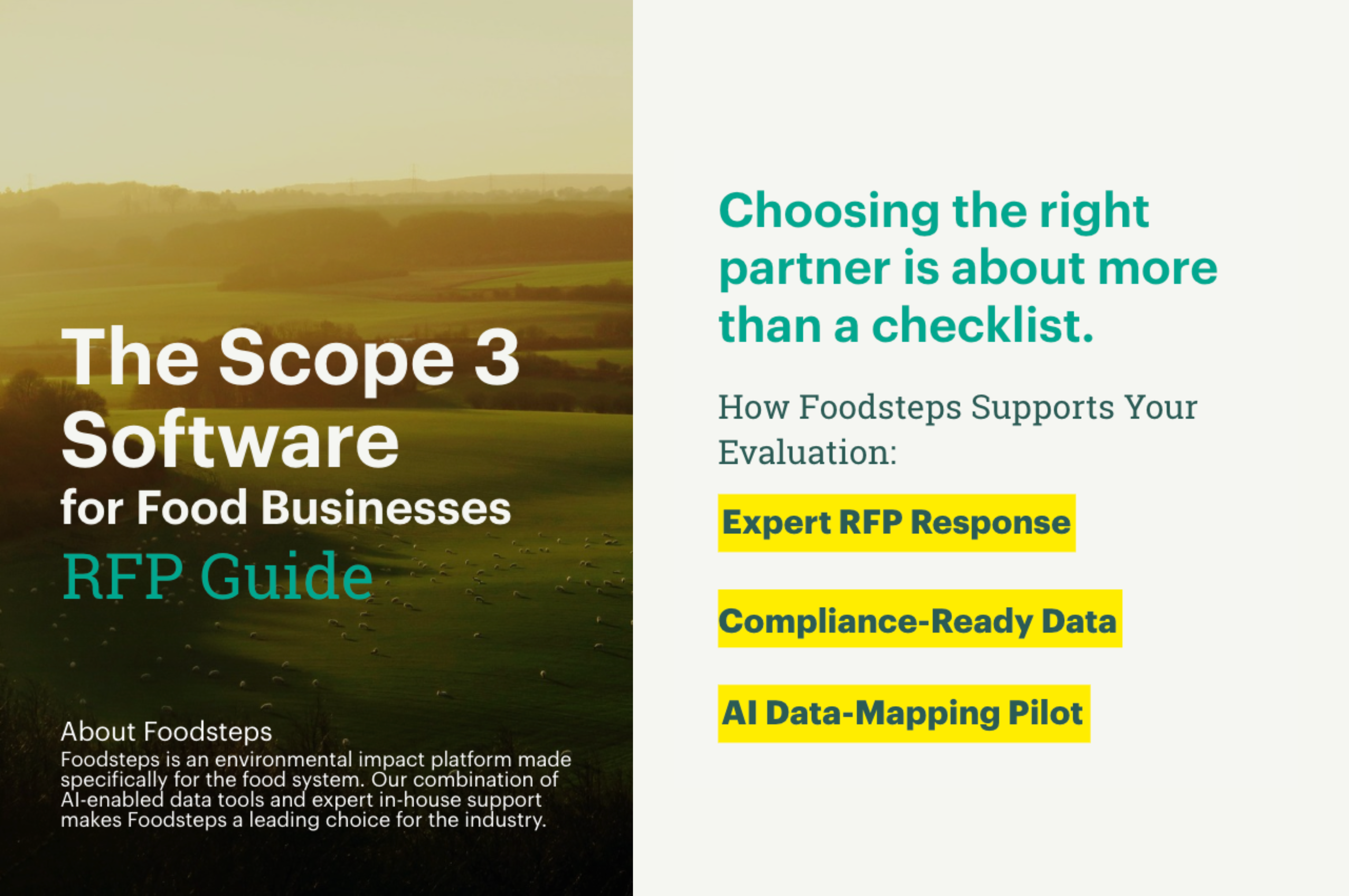 Foodsteps RFP Guide: The Scope 3 Software For Food Businesses