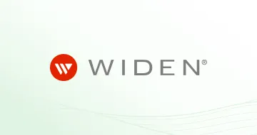 Widen company logo on a light background