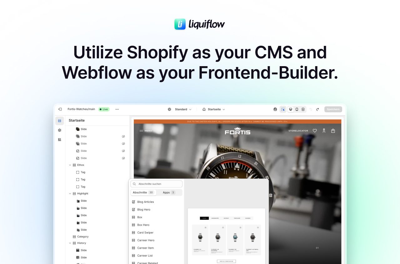 Integrate Webflow with Shopify