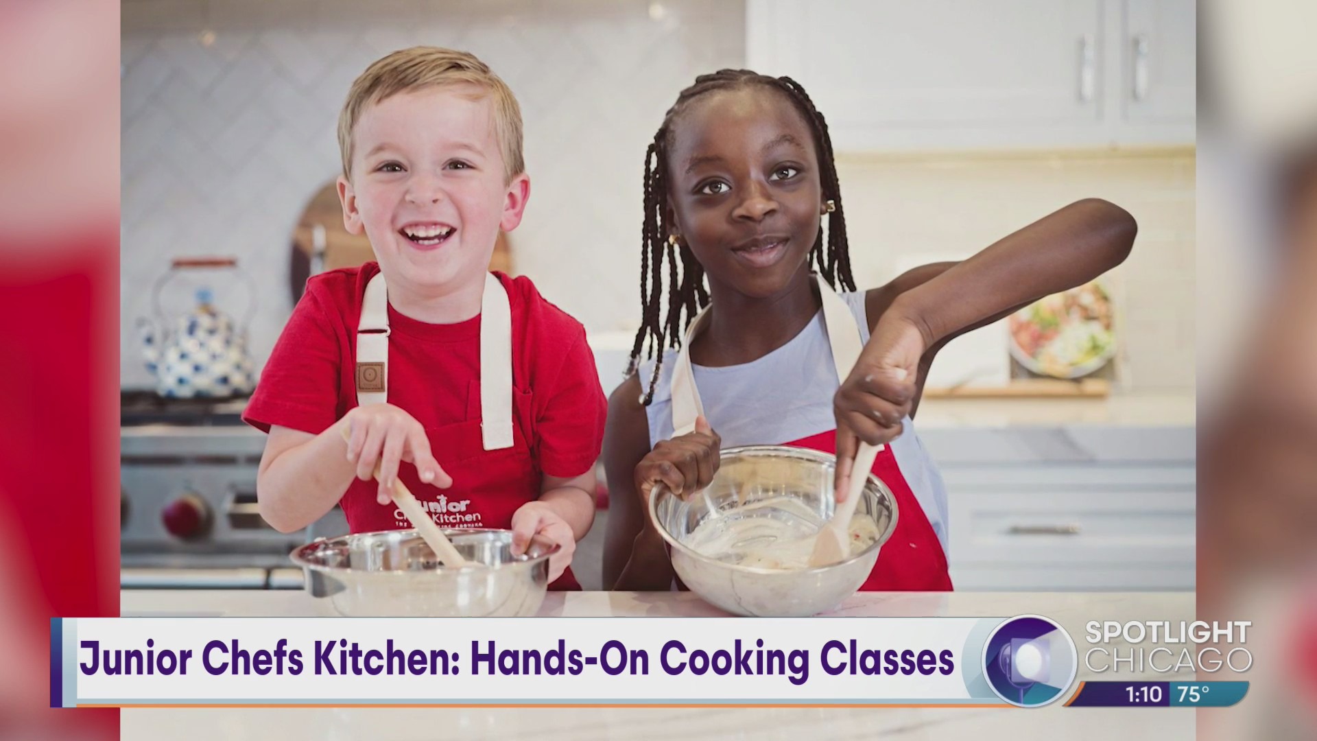 Junior Chefs Kitchen featured on WGN Spotlight Chicago