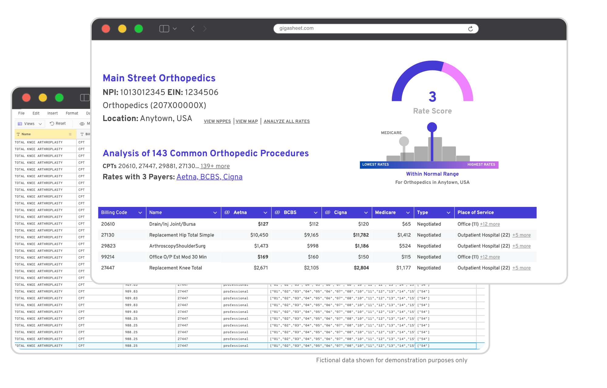 Turquoise Health vs Gigasheet