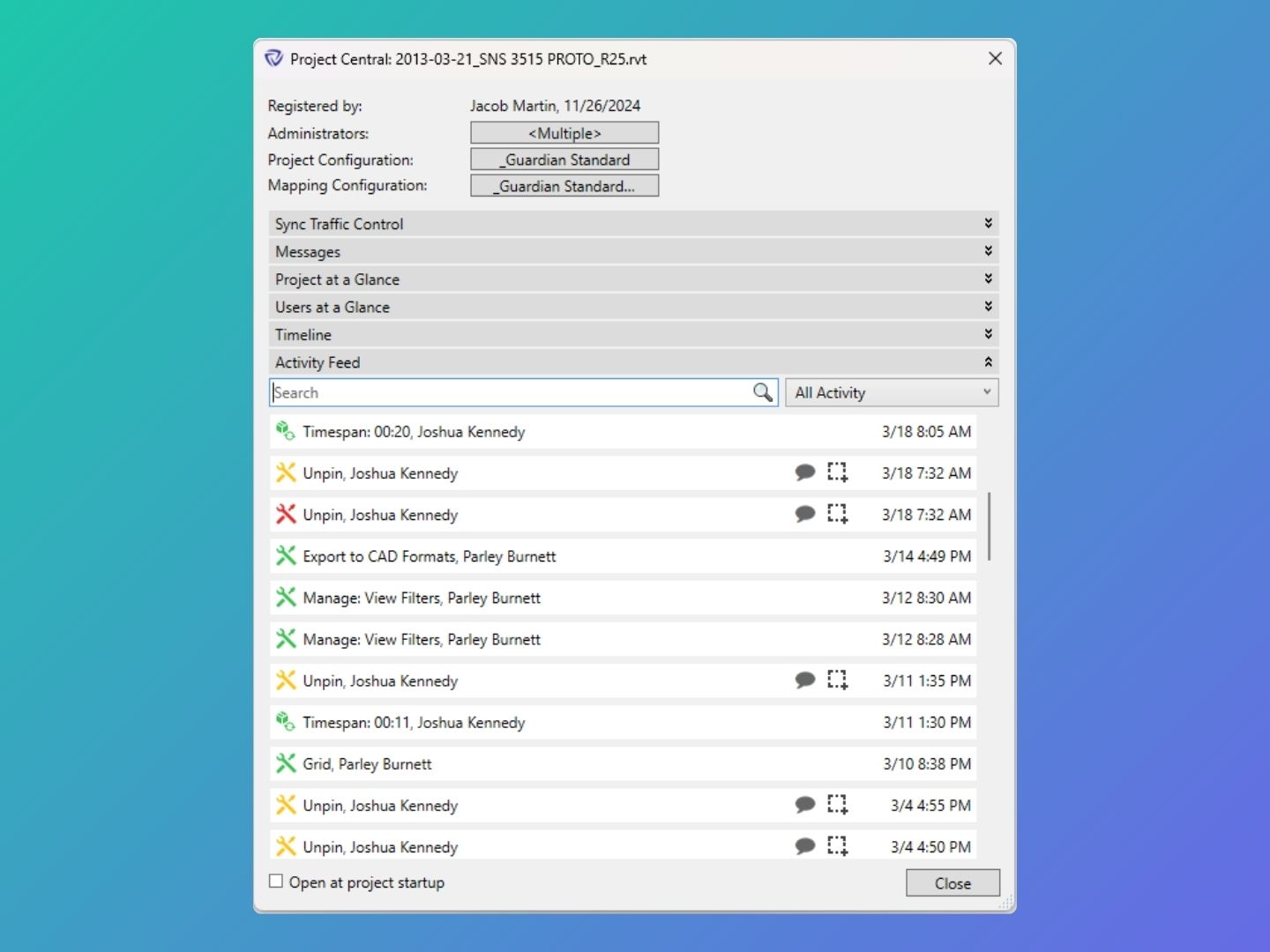 Dashboard mockup