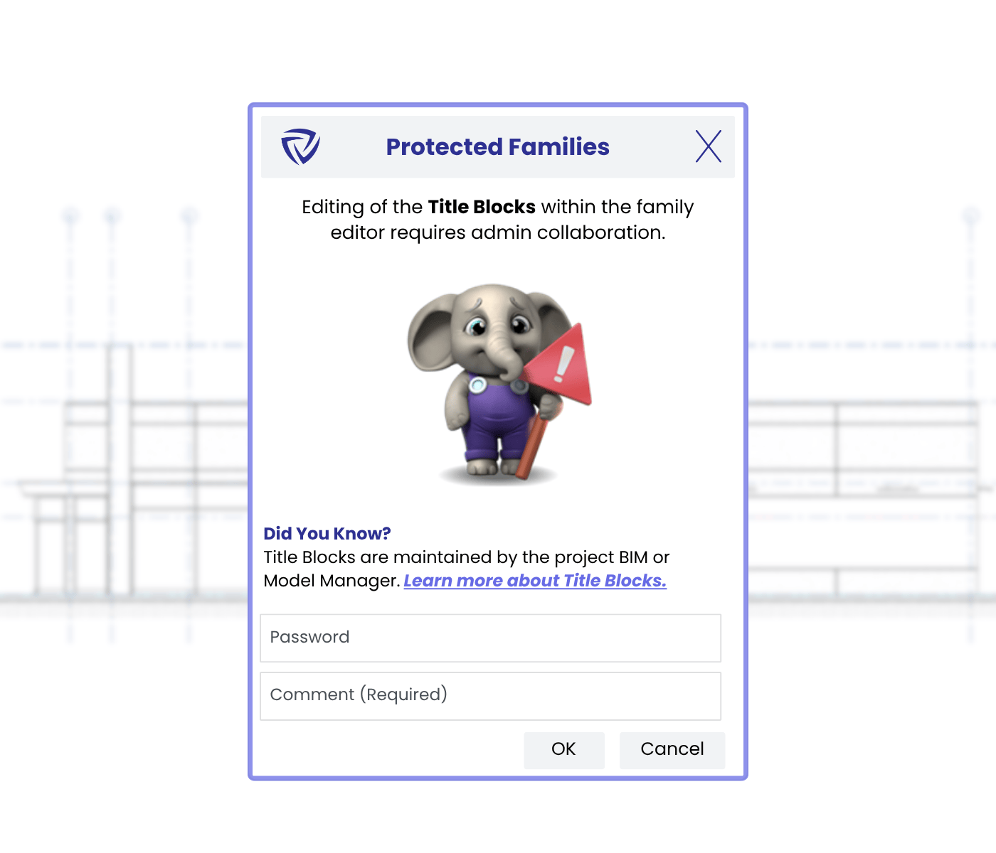 Prevented Title Blocks Command Message