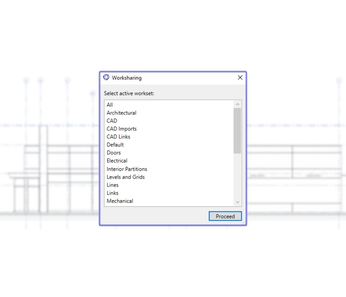Guardian prompt for end-users to select the active workset