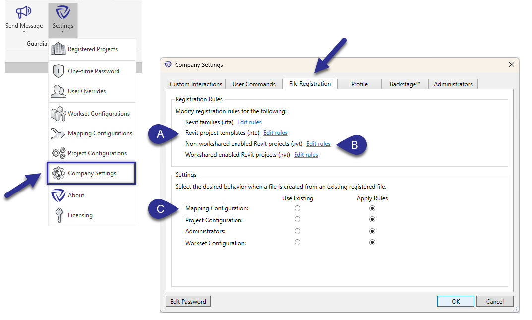 File Registration steps