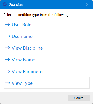 View Template conditions